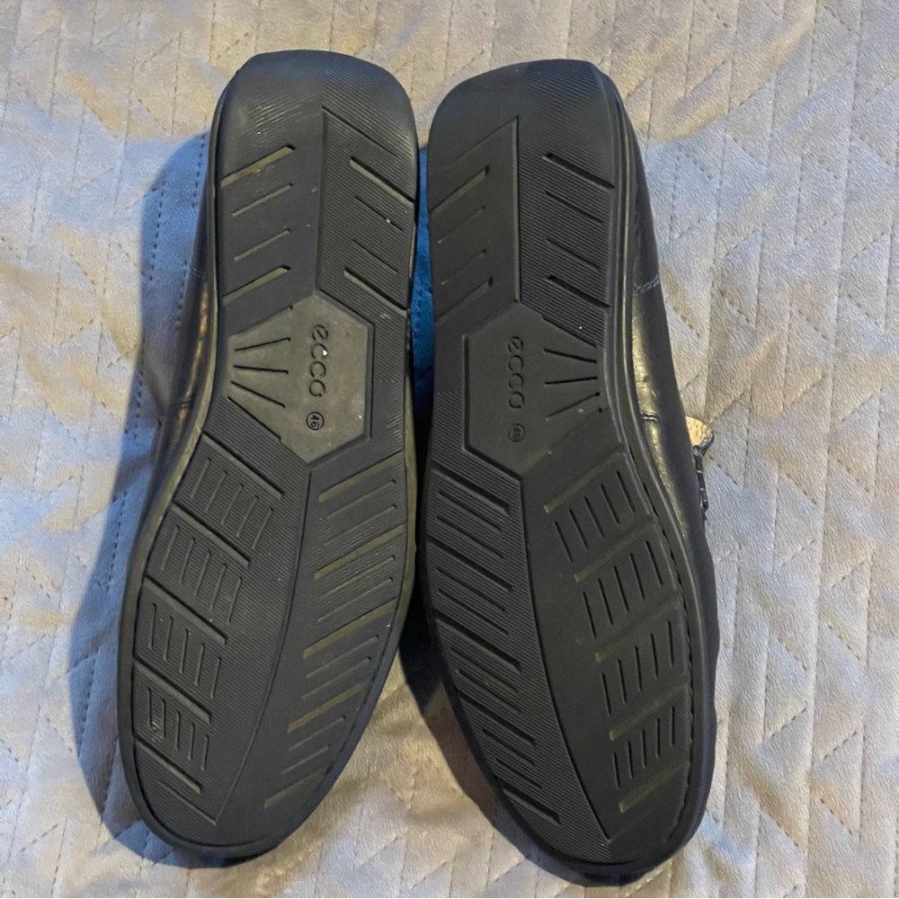 Ecco slip on shoes men’s size 46 US 12-12.5 pre-owned condition black - Picture 7 of 8